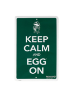 Big Green Egg Big Green Egg Textschild Grün „Keep Calm and Egg On“.