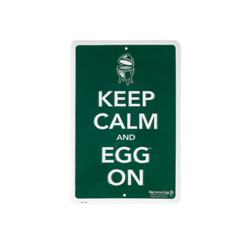 Big Green Egg Big Green Egg Tekstbord Groen Keep Calm And Egg On