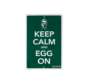 Big Green Egg Tekstbord Groen Keep Calm And Egg On
