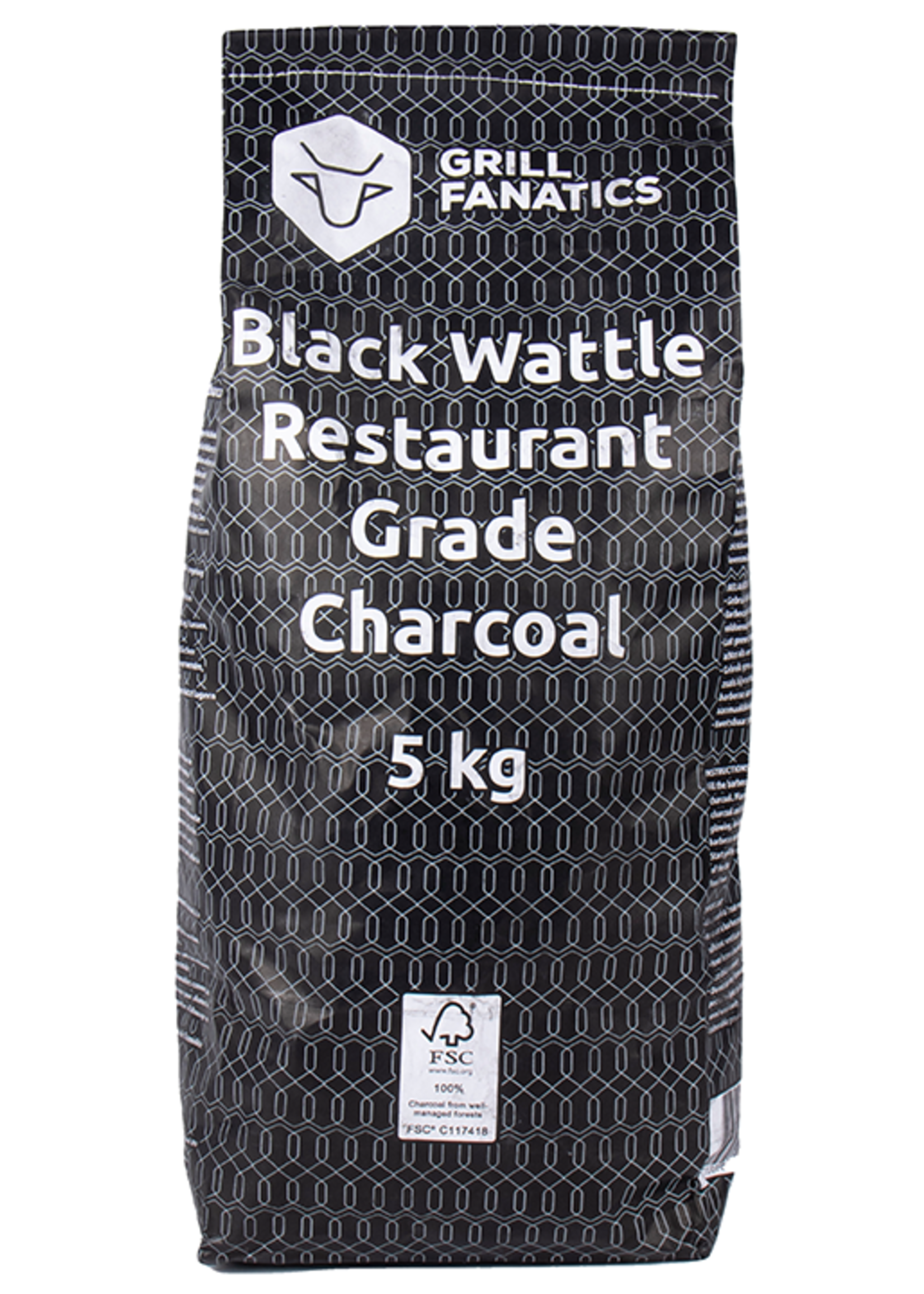 Grill Fanatics Grill Fanatics Restaurant Grade Charcoal Black Wattle 5 kg