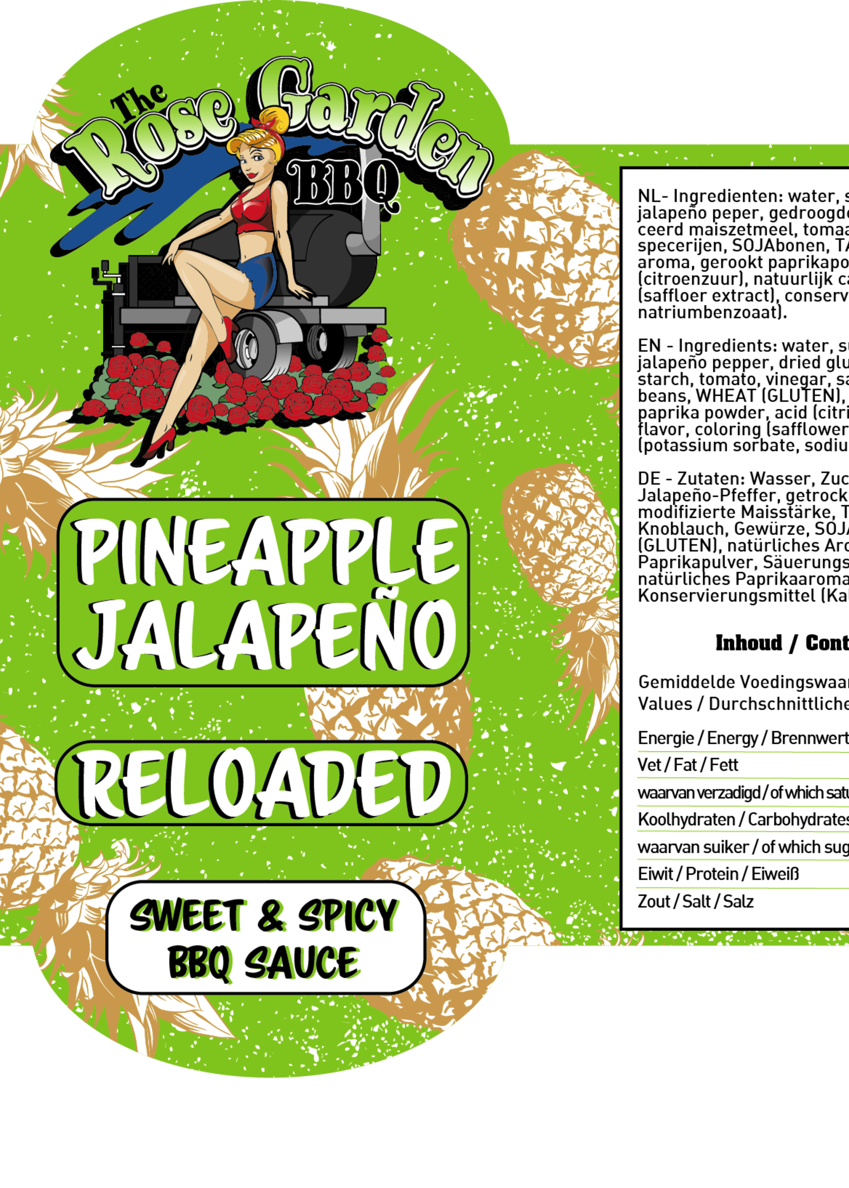 The Rose Garden The Rose Garden Pineapple Jalapeno BBQ Sauce 500 ml