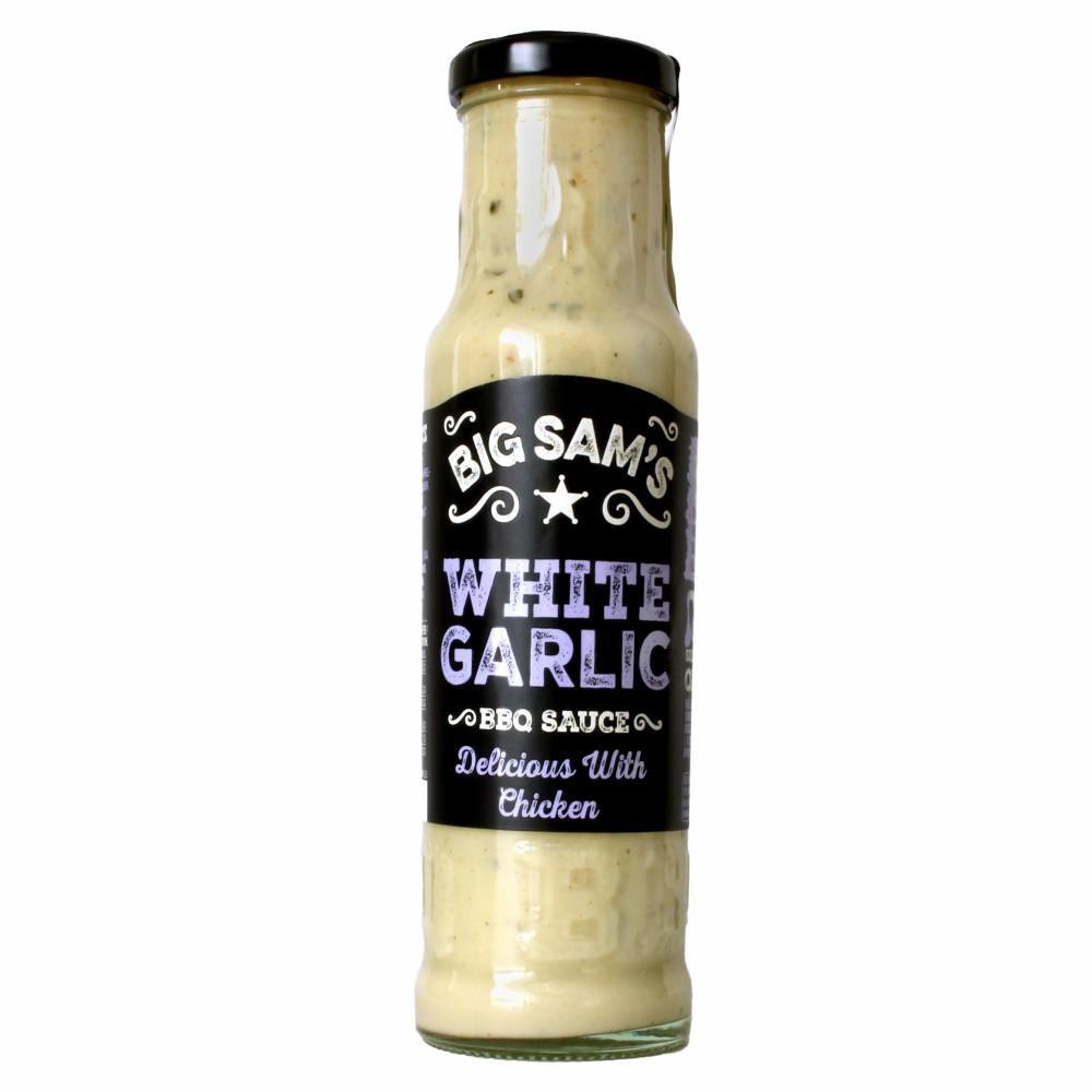 Big Sam's White Garlic Sauce 250 ml Vuur & Rook