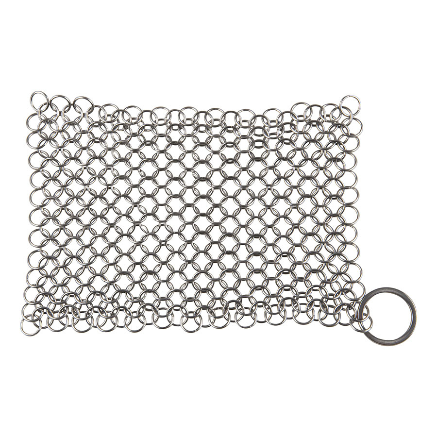 Antique Cast Iron Pan Pot Chain Mail Link Scrubber/Cast Iron Scrubber -  China Stainless Steel Chain Mail, Premium Stainless Steel Chainmail Scrubber