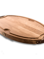 Vuur & Rook Baas Boards Oak Wooden Cutting Board Oval XXL 65 x 40 x 4 cm