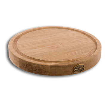 Vuur&Rook Baas Boards Eiken Houten Snijplank Rond Ø 35 cm