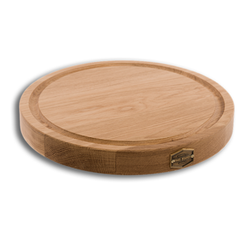 Vuur&Rook Baas Boards Oak Wooden Cutting Board Round Ø 35 cm