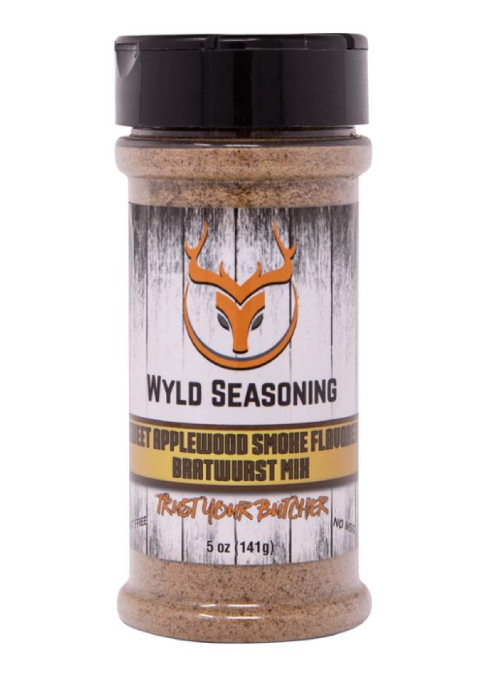 Butcher BBQ Butcher BBQ Wyld Seasoning Sweet Applewood Smoked Bratwurst 5oz