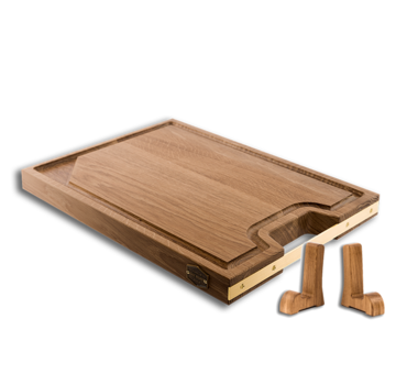 Vuur&Rook Boss Boards Oak Wooden Cutting Board Luxury 49 x 36 x 3.8 cm / Shelf Supports Deal