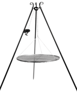 Cookking Cookking Tripod with Pulley and Black Steel Grid 180 cm