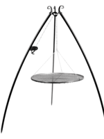 Cookking Cookking Tripod with Pulley and Black Steel Grid 200 cm