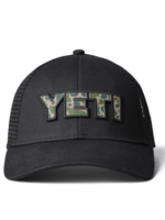 YETI Yeti-Logo-Badge-Trucker-Mütze in Schwarz