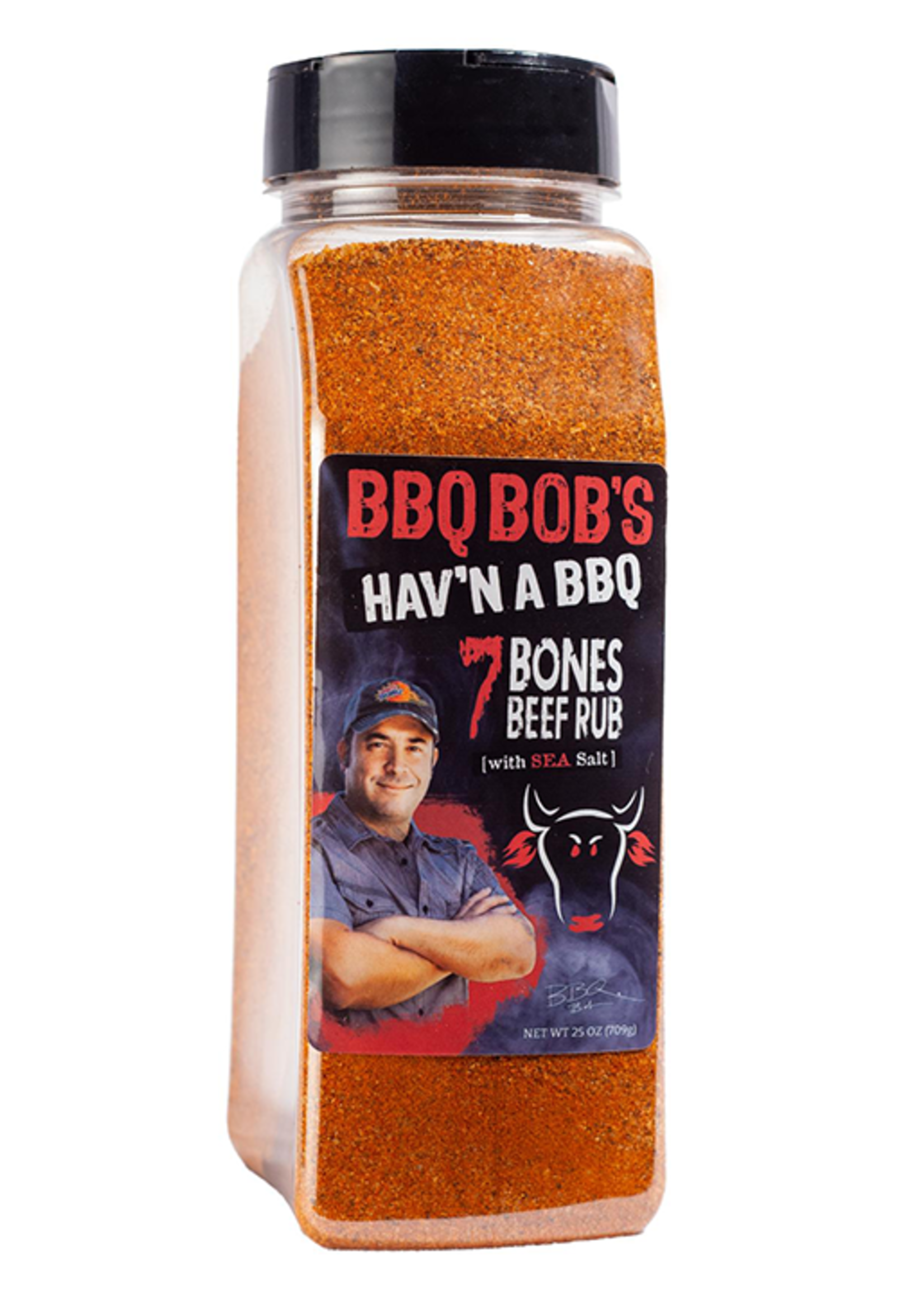 BBQ Bob's BBQ Bob's Hav'n a BBQ NEW 7 Bones Beef Rub 25oz