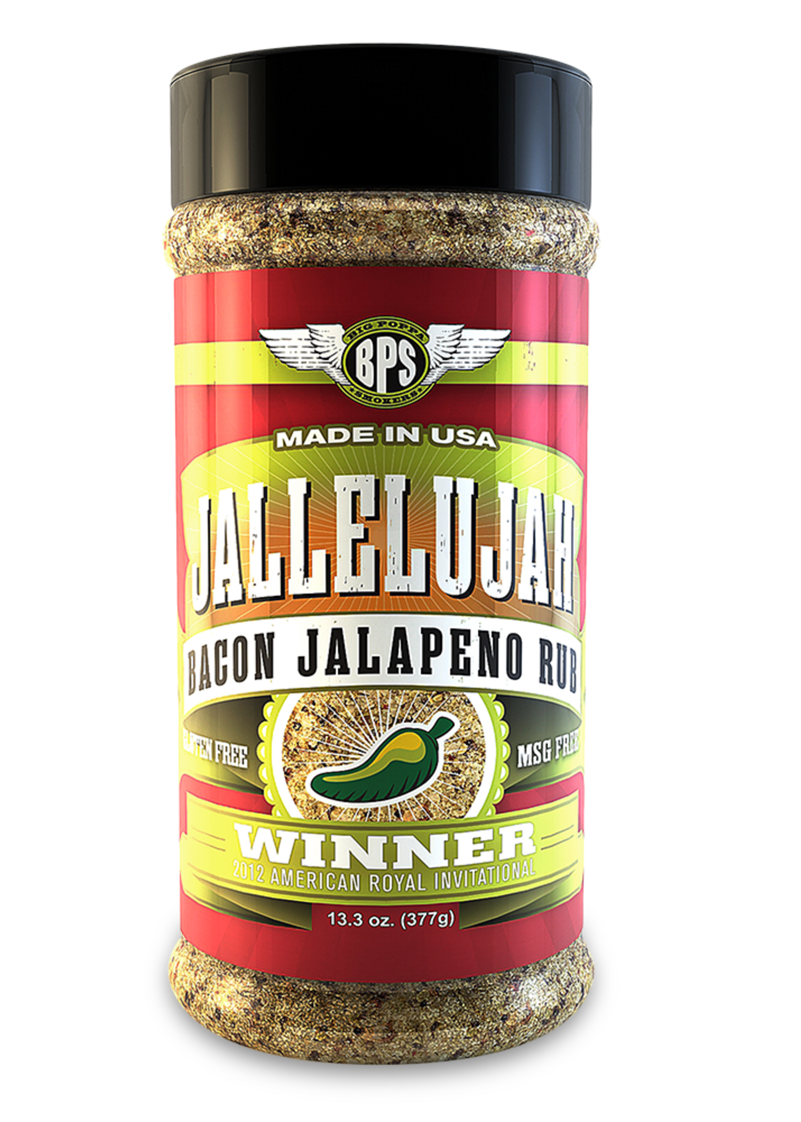 Big Poppa Smokers Big Poppa Smokers Jallelujah Bacon Jalapeno Rub 13,3oz