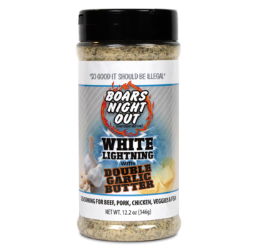 Boars Night Out Boars Night Out White Lightning Double Garlic Butter Seasoning 12.2oz