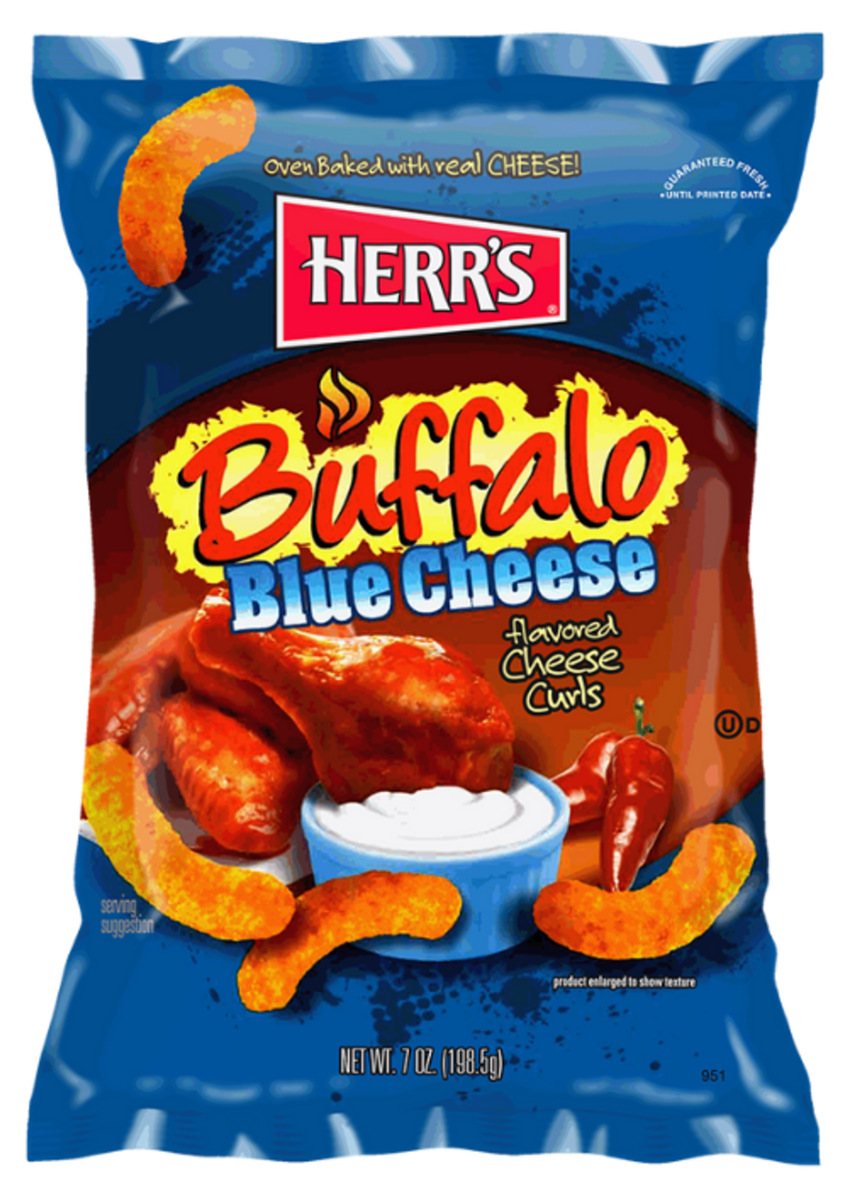 Herrs Herr's Buffalo Blue Cheese 198 gram