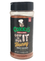 Boars Night Out Corky's BBQ Grip-N-Rub Honey Smoked Seasoning 11 oz