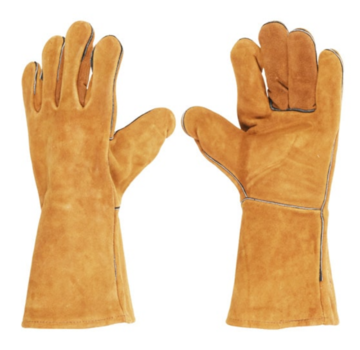 Vaggan Vaggan Leather Heat Resistant BBQ Gloves 2 Pieces