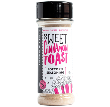 Urban Accents Popcorn Seasoning Sweet Cinnamon Toast 3.25 oz