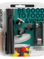 Airtender Airtender Food & Wine Vacuum Pack + 3x Nanostoppers + Lid Punch