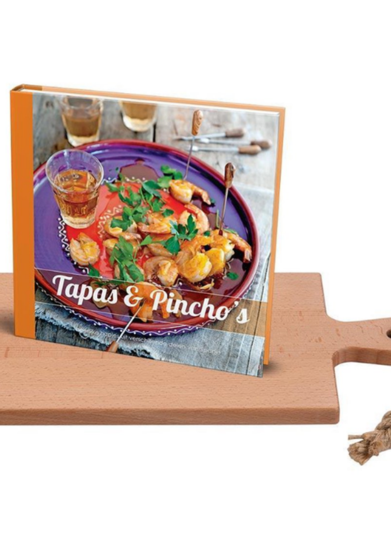 Servierbrett aus reinem Holz 38 cm + Tapas & Pinchos