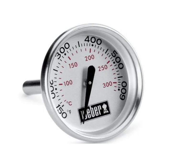 streep cabine gouden Weber Dome/Deksel Thermometer 45mm - Vuur & Rook