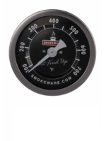 Smokeware SmokeWare Edelstahl Thermometer Schwarz Ø 82mm