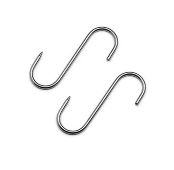 Stainless Steel Smoke Hook 180x8mm 100kg 5pcs