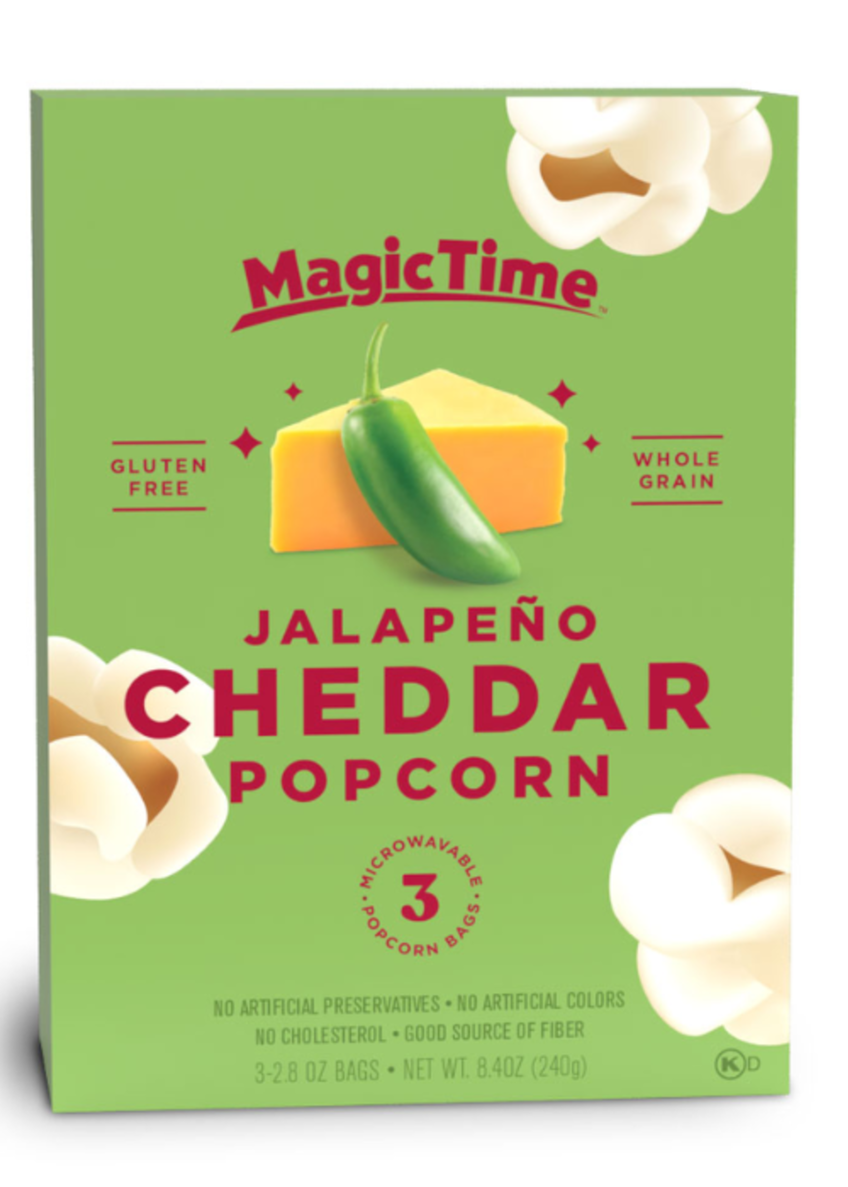 MagicTime MagicTime Jalapeño-Cheddar-Popcorn 240 Gramm