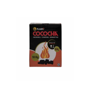 Flamy Flamy Coconut Briquettes 10 kg By Cococha (Cubes)