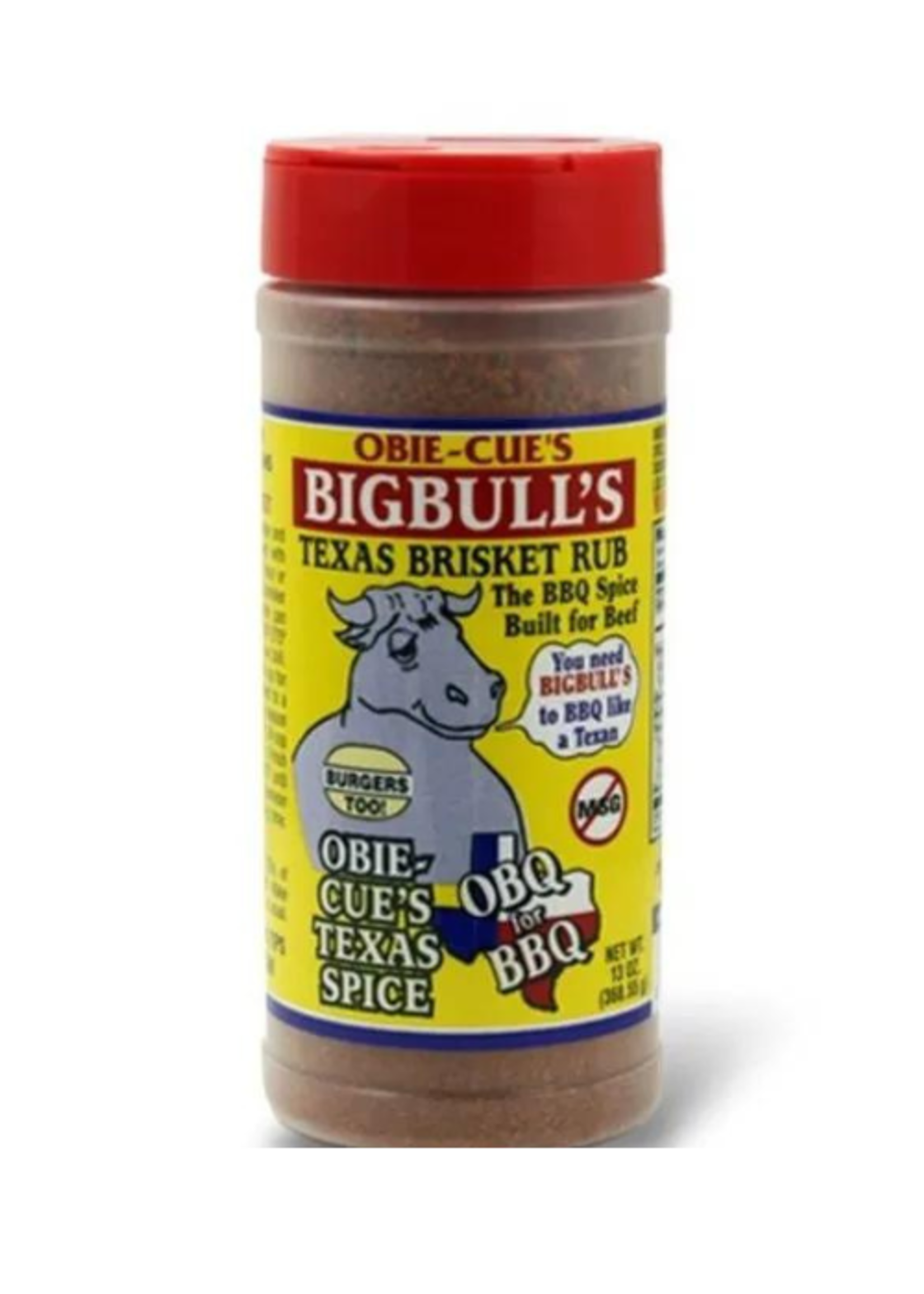 Obie Cue Obie Cue's Big Bulls Texas Brisket Rub 13oz