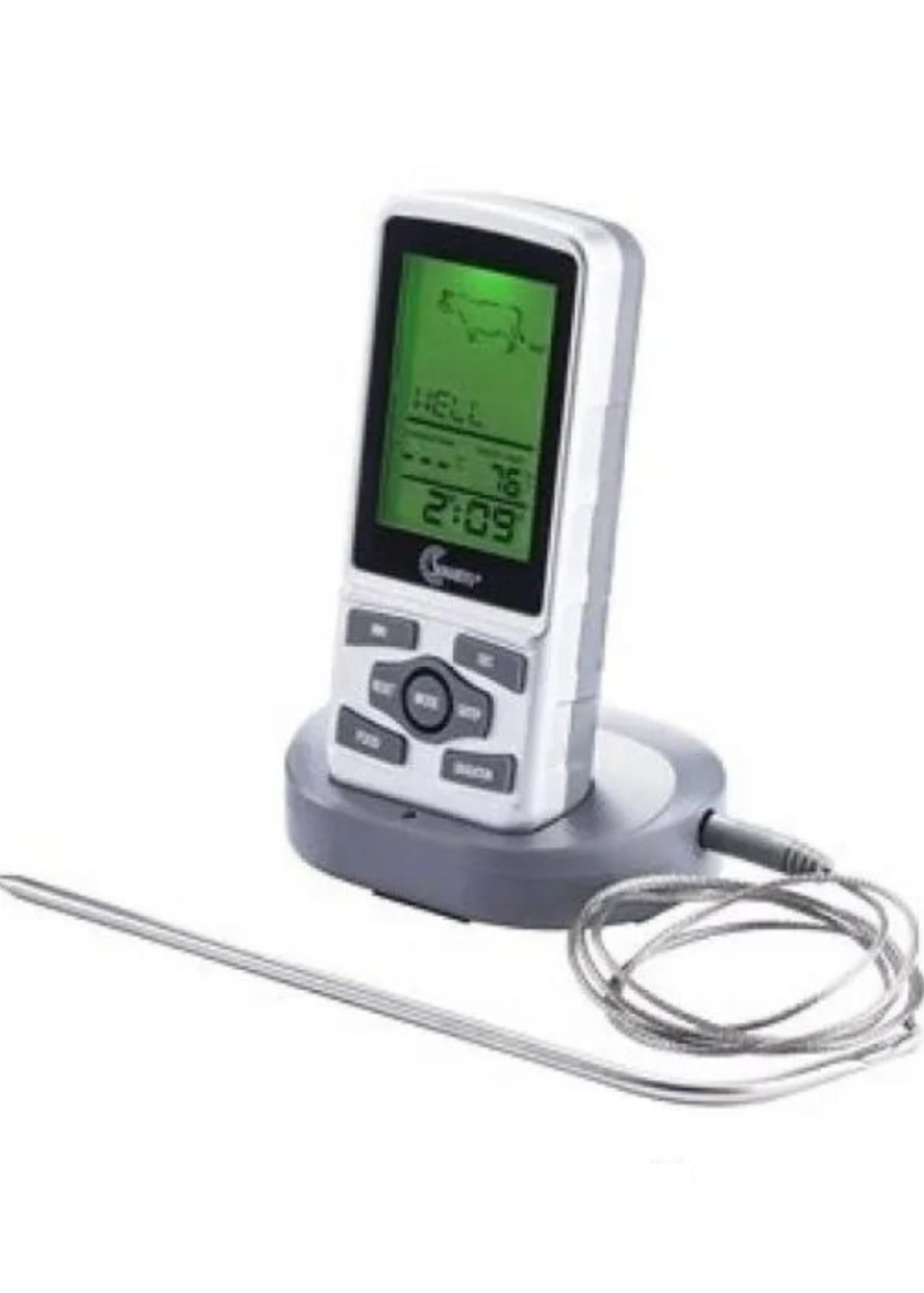 Sunartis draadloze vlees- en barbecue thermometer met timer