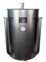 Gateway Drum Smokers Gateway Drum Smoker - 55 Gallon Matte Charcoal No Plate