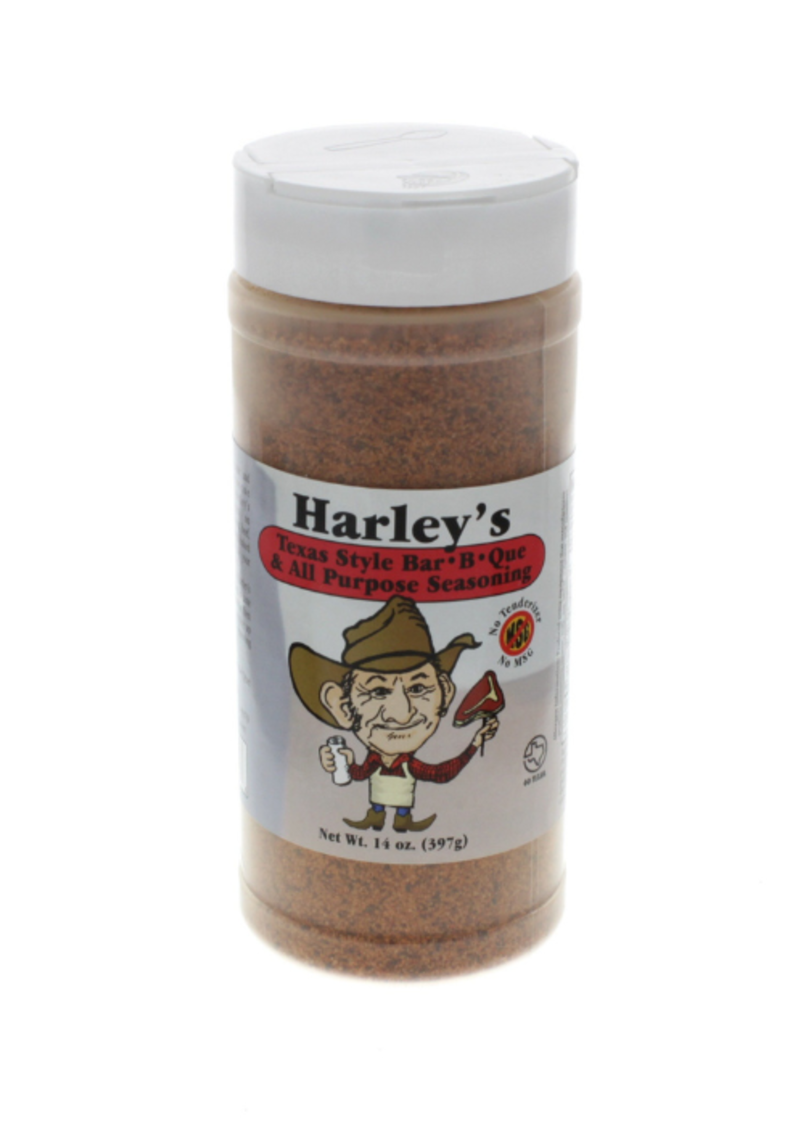 Harley's Harley's Texas Style Bar-B-Que & All Purpose Seasoning - NO MSG 14oz