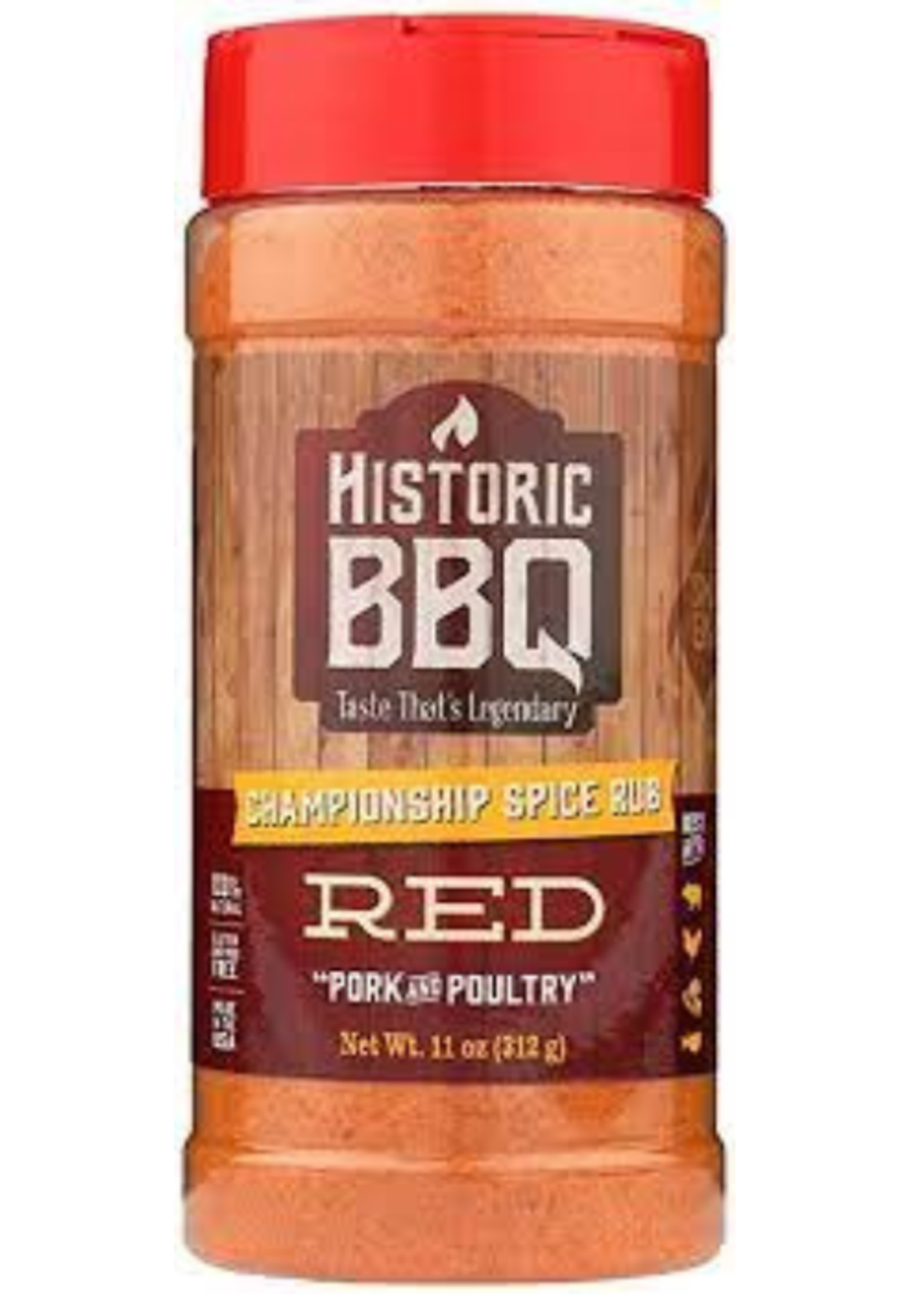 Historic BBQ Historic BBQ Red Pork & Poultry BBQ Rub 11oz