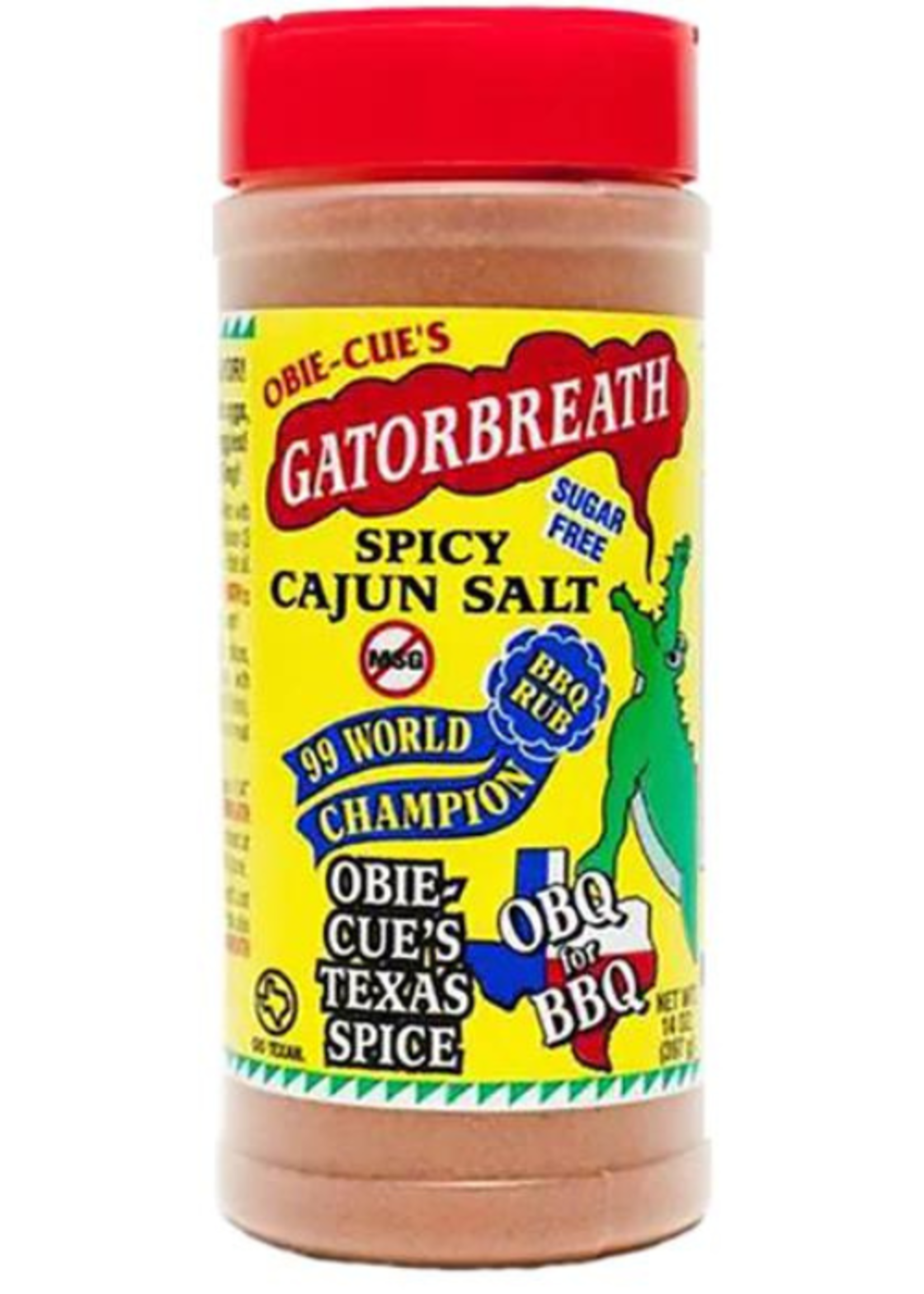 Obie Cue Obie Cue's Gatorbreath Cajun Salt 14oz