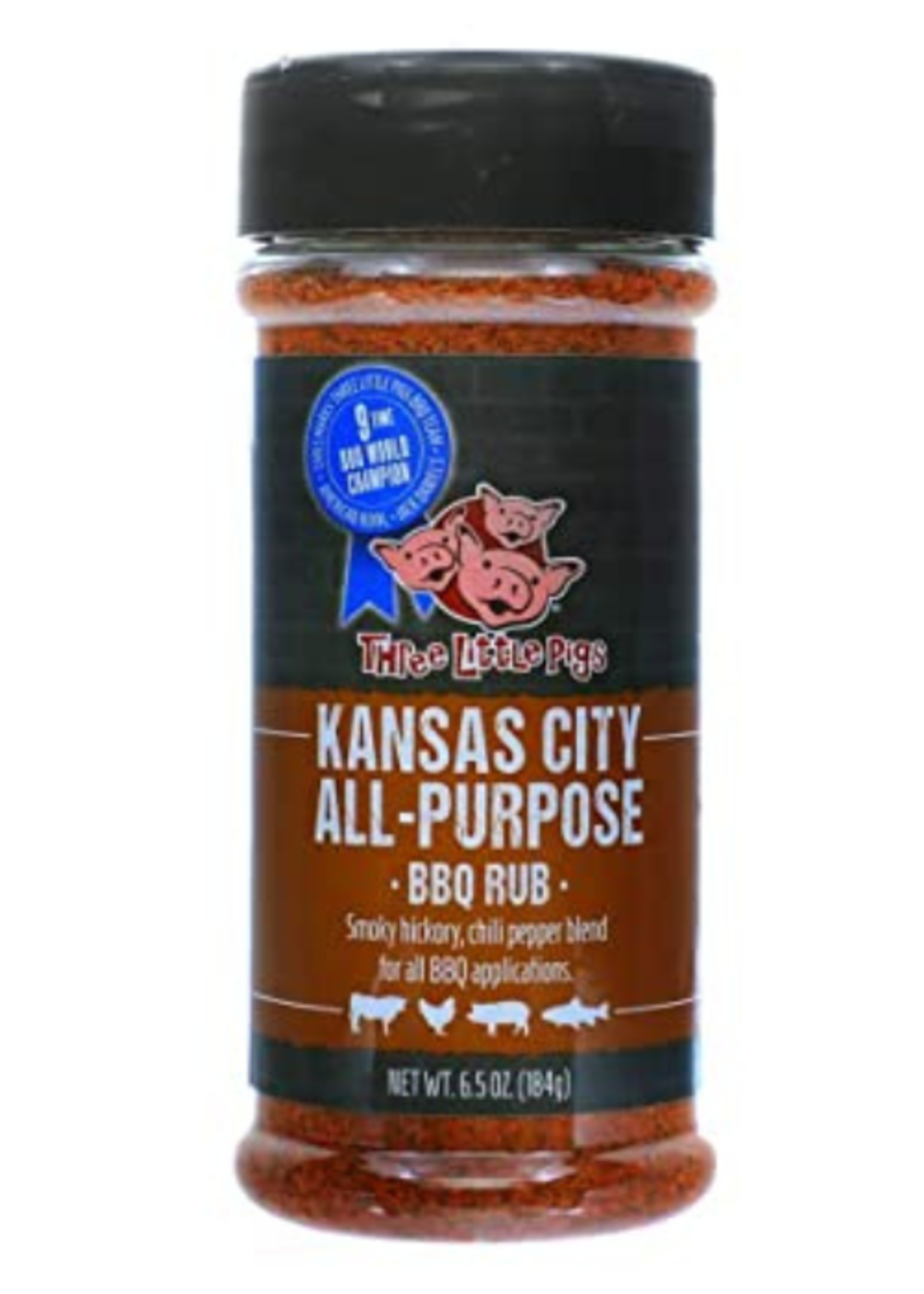 Three Little Pigs Three Little Pigs All Purpose BBQ Rub 6.5oz