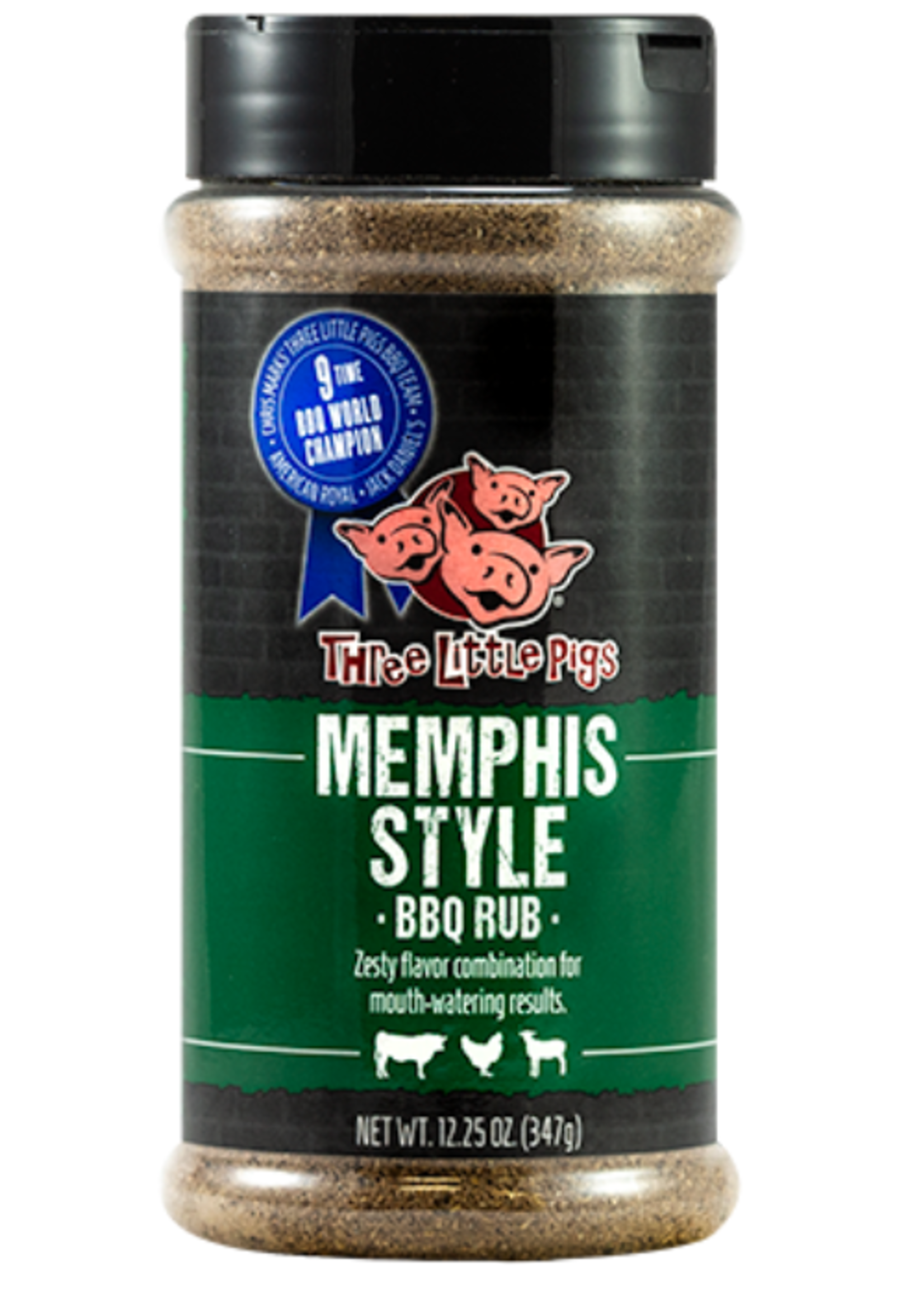 Three Little Pigs Three Little Pigs Memphis Style BBQ Rub 12.25oz