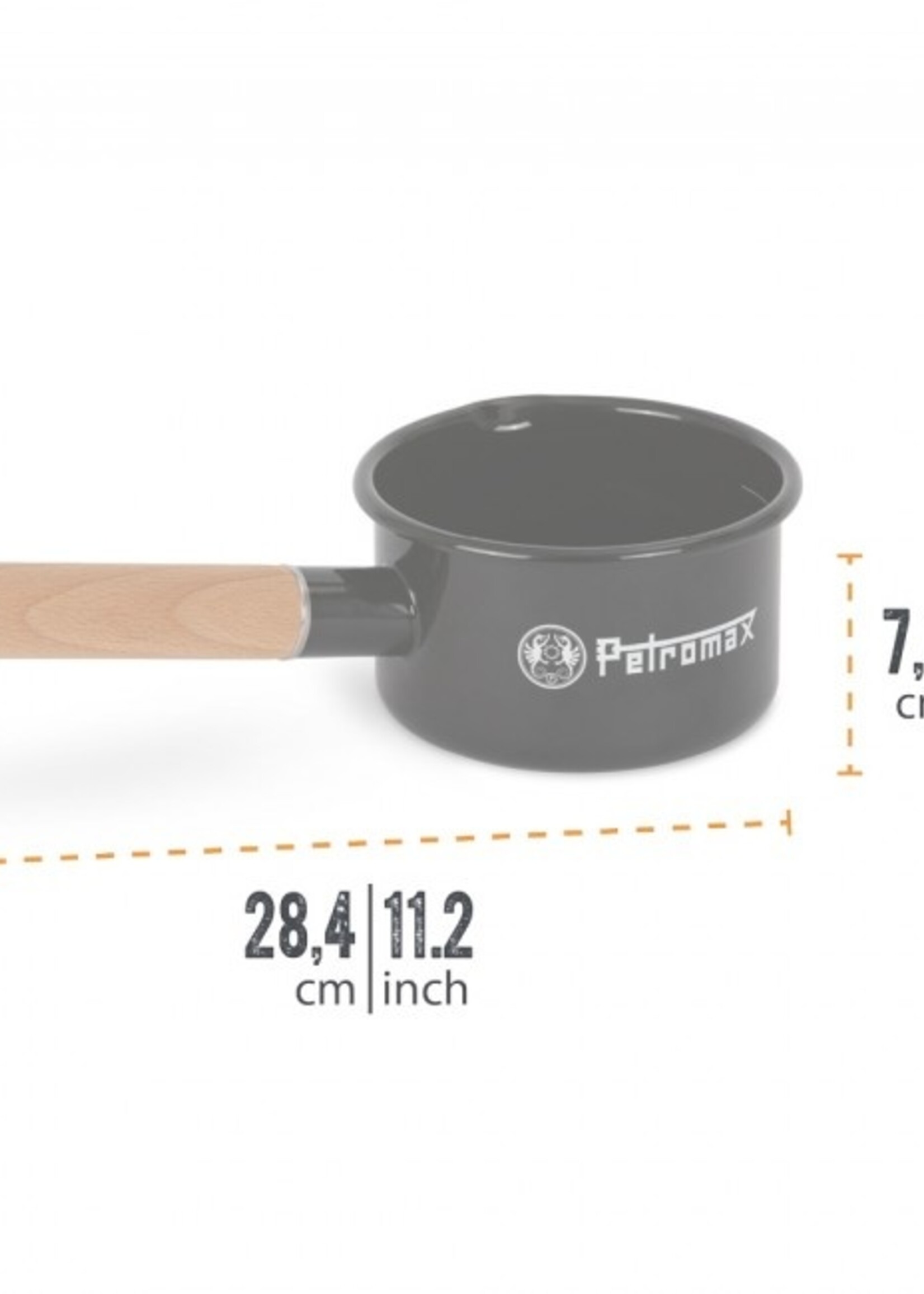 Petromax Petromax Emaille Pan Zwart 0.5 liter