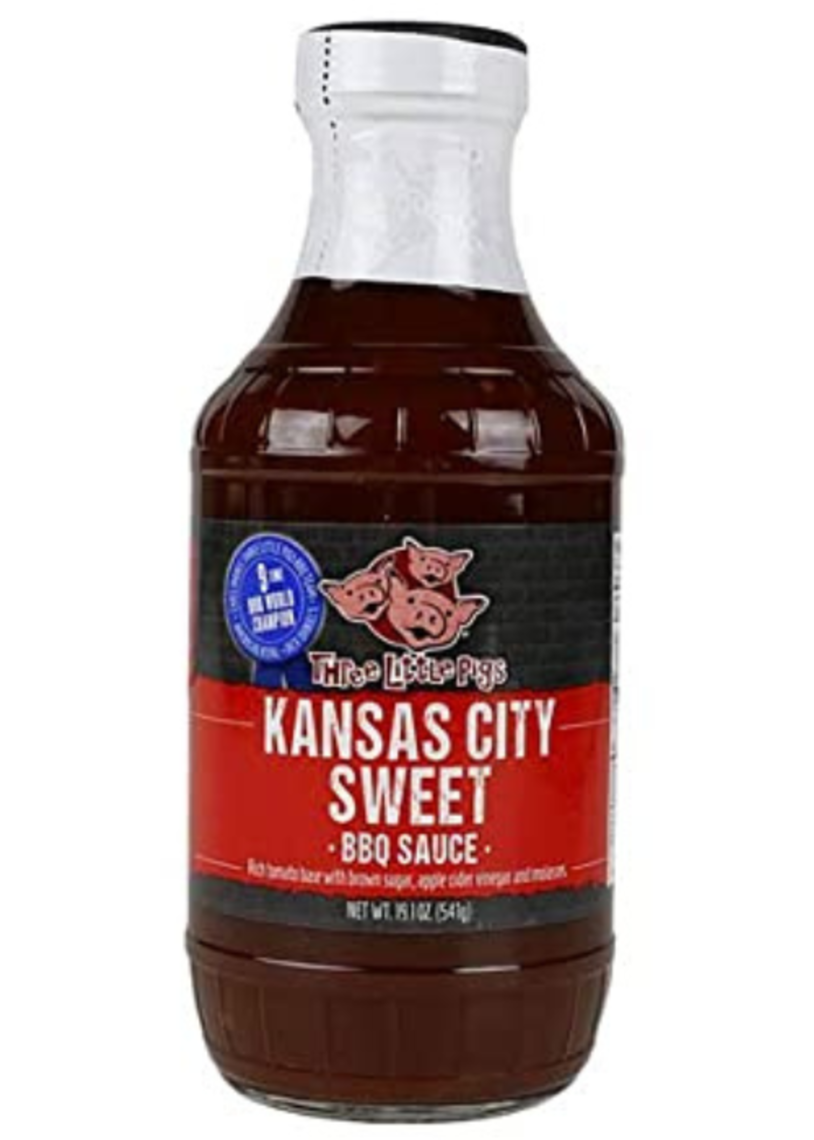 Three Little Pigs Three Little Pigs Kansas City Sweet BBQ Sauce 19.5oz