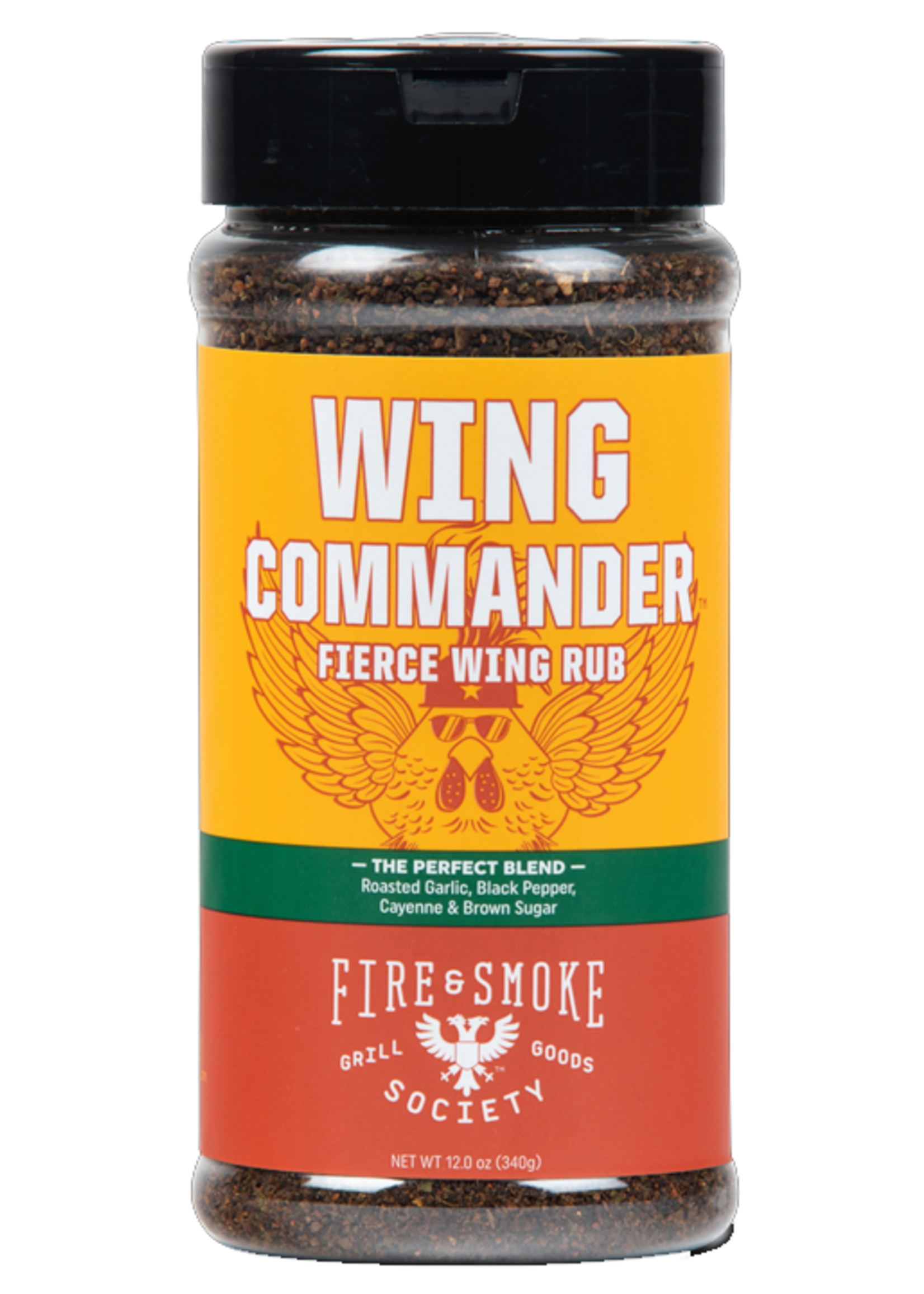 Fire&Smoke Fire&Smoke Wing Commander Fierce Wing Rub 12 oz