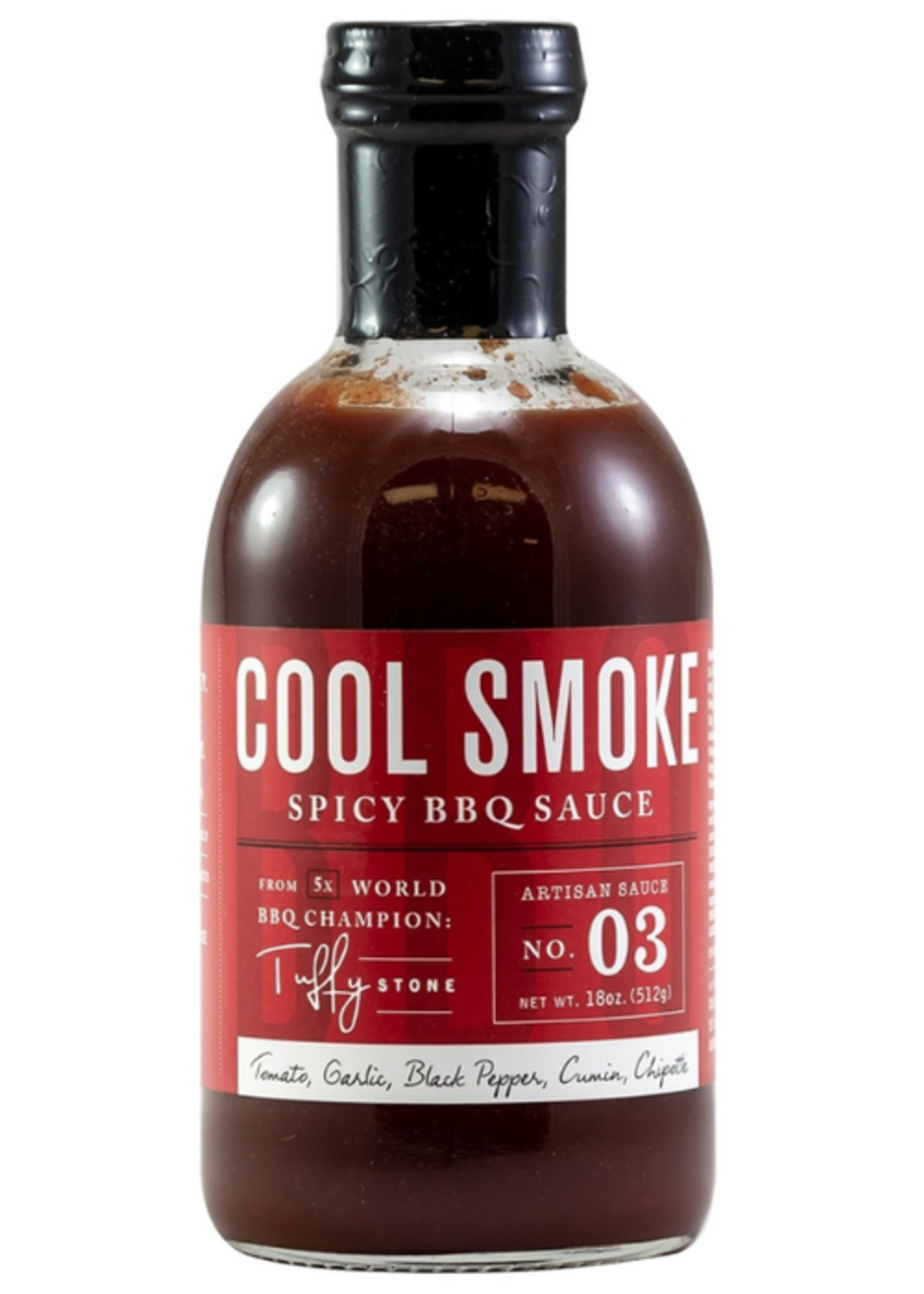 Cool Smoke Tuffy Stone Cool Smoke Spicy BBQ Sauce 18oz