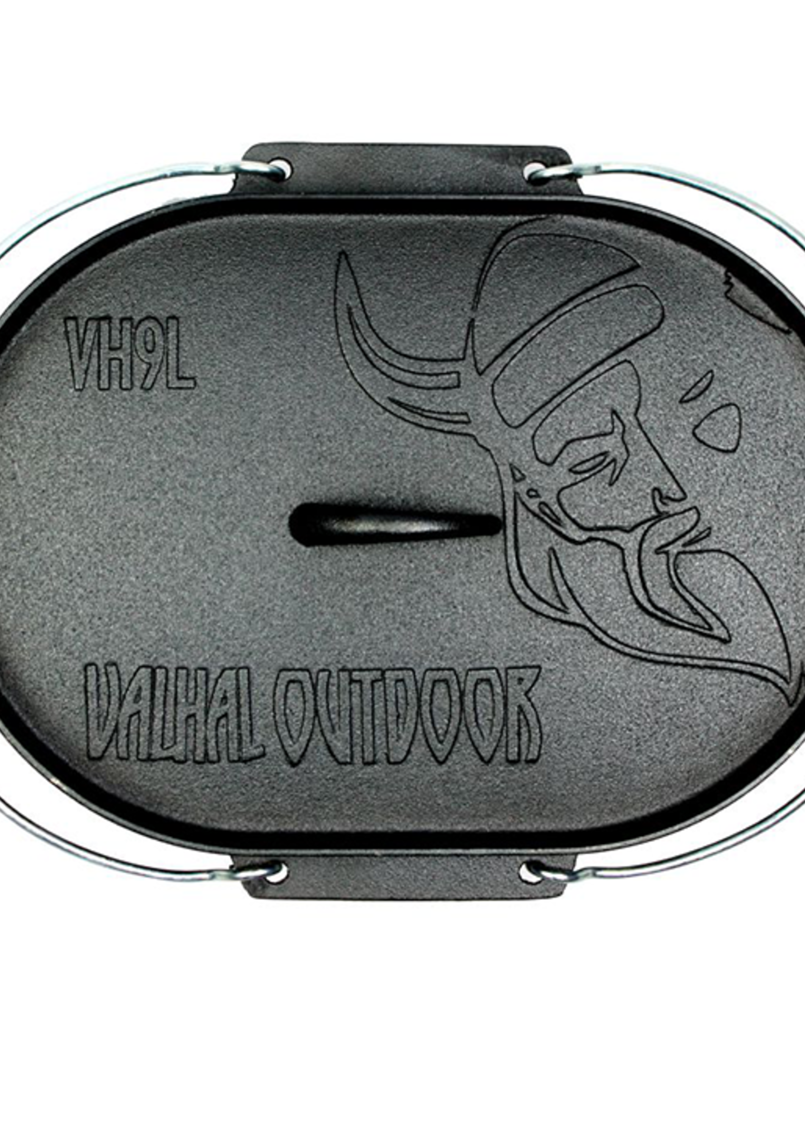 Valhal Valhal Outdoor Dutch Oven Ovaal 7.9 quarts  / 9 liter met Grillplaat zonder pootjes