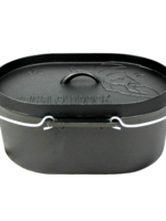 Valhal Valhal Outdoor Dutch Oven Ovaal 7.9 quarts  / 9 liter met Grillplaat zonder pootjes