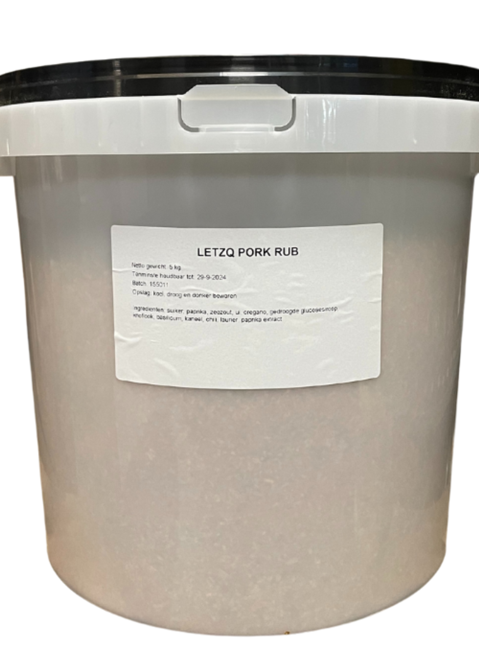 LetzQ Award Winning Pork Rub 5 kg Vuur & Rook