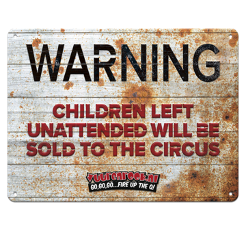 Vuur & Rook Fire & Smoke Circus Mancave-Schild – limitierte Auflage