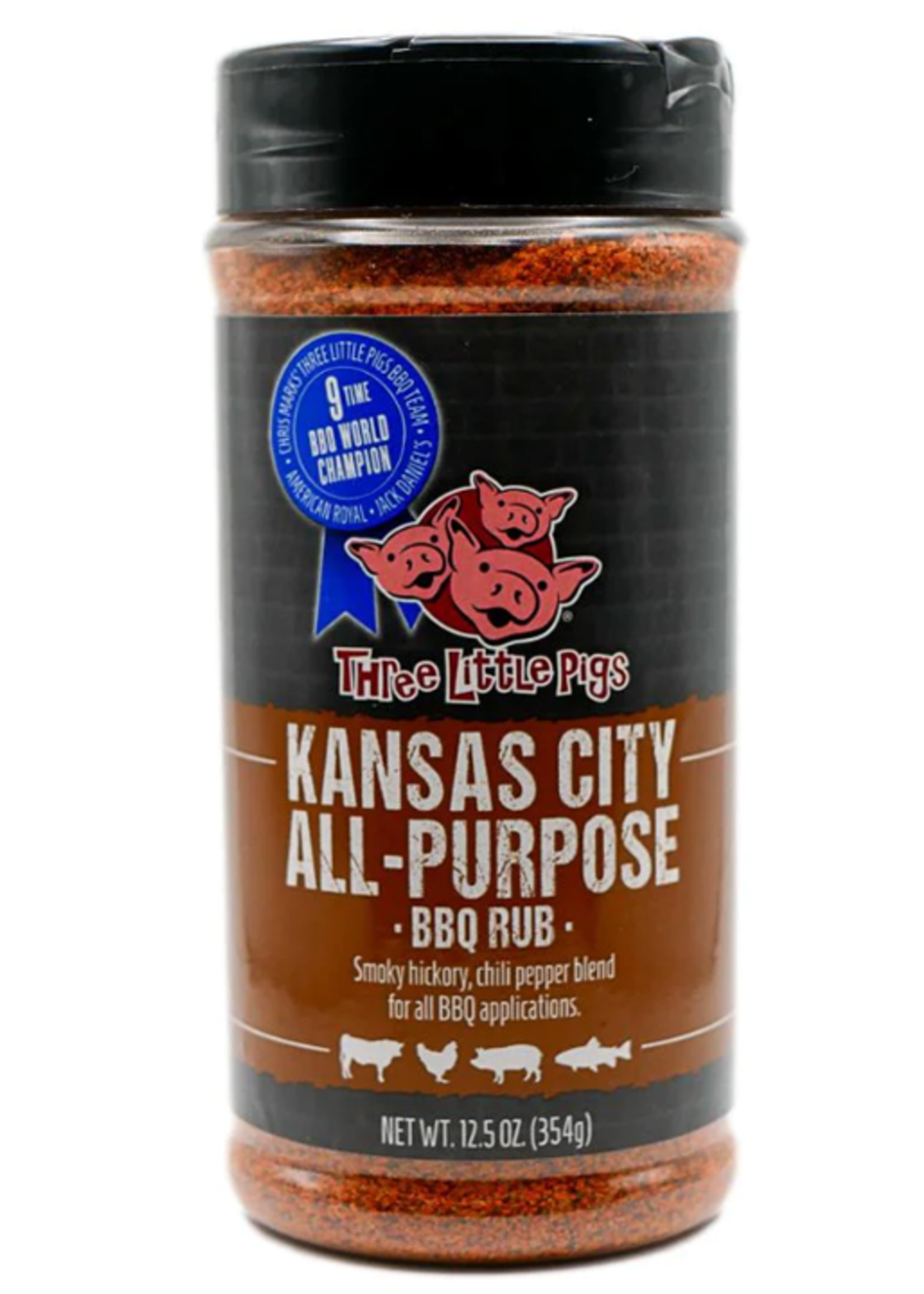 Three Little Pigs Three Little Pigs All Purpose BBQ Rub 12.25oz