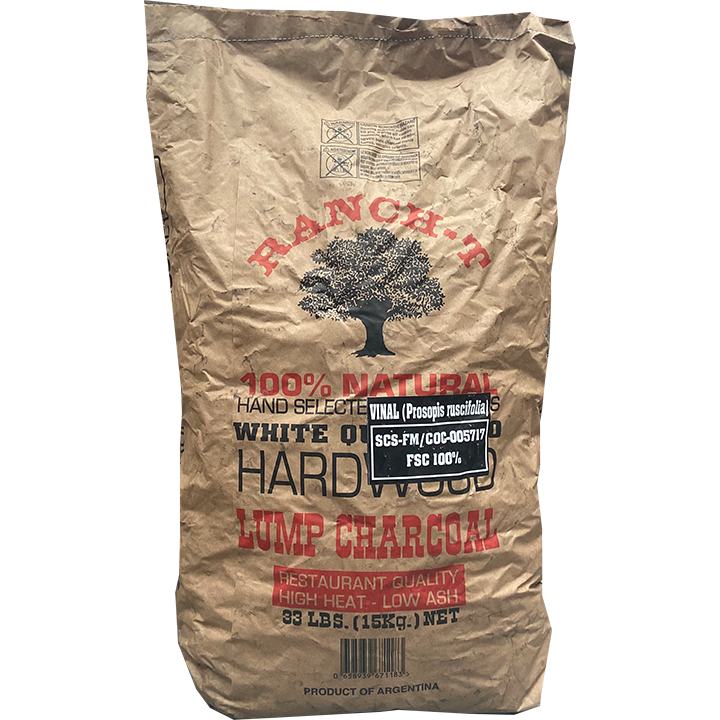 Ranch T White Quebracho Restaurant Lump Charcoal 15 kg Vuur & Rook