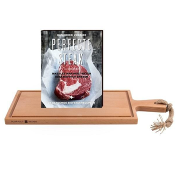 Vuur&Rook Steakplank 49 cm + De Perfecte Steak Boek