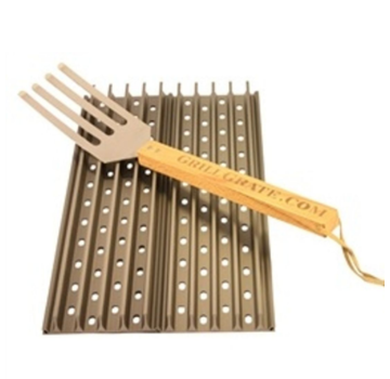 Green Mountain The Original Grill Grate Set for Green Forest Grill GF300 & GF450 2 Panels