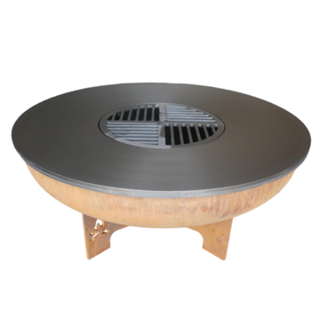 Oldschool Oldschool BBQ Classic Lounge Fire Bowl with Baking Ring 100 cm